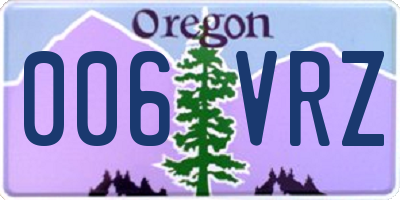 OR license plate 006VRZ