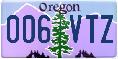 OR license plate 006VTZ