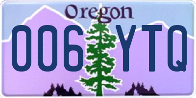 OR license plate 006YTQ