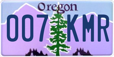 OR license plate 007KMR