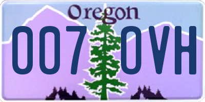 OR license plate 007OVH