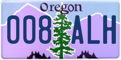 OR license plate 008ALH
