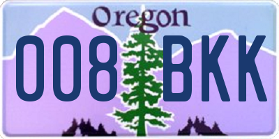 OR license plate 008BKK