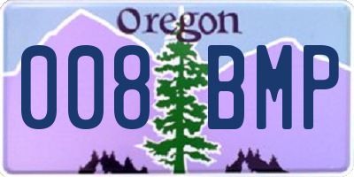 OR license plate 008BMP