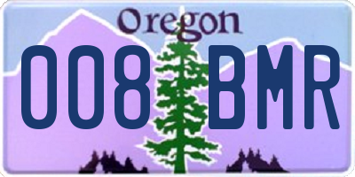 OR license plate 008BMR