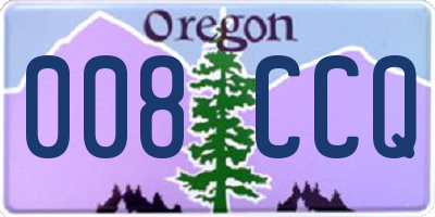 OR license plate 008CCQ