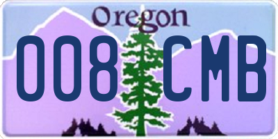 OR license plate 008CMB