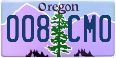 OR license plate 008CMO