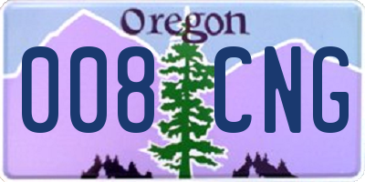 OR license plate 008CNG