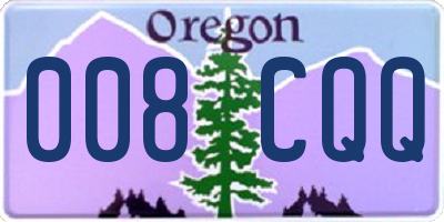 OR license plate 008CQQ
