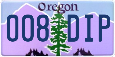OR license plate 008DIP