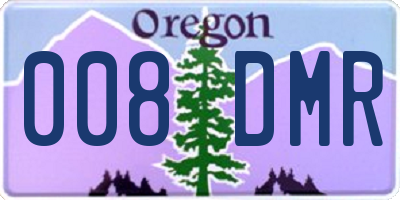 OR license plate 008DMR