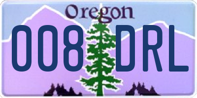 OR license plate 008DRL