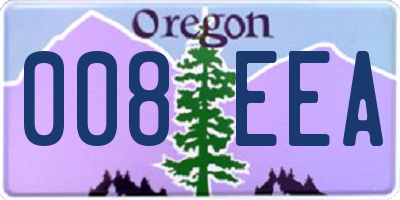 OR license plate 008EEA
