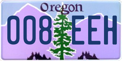 OR license plate 008EEH