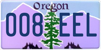 OR license plate 008EEL