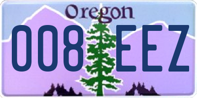 OR license plate 008EEZ