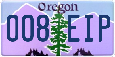 OR license plate 008EIP