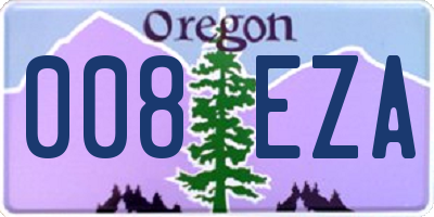 OR license plate 008EZA