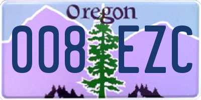 OR license plate 008EZC