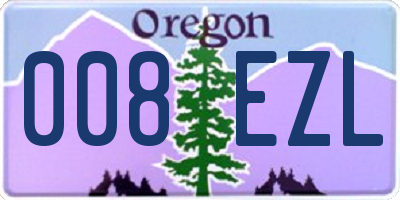 OR license plate 008EZL
