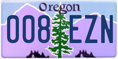 OR license plate 008EZN
