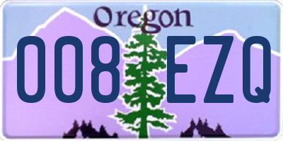 OR license plate 008EZQ