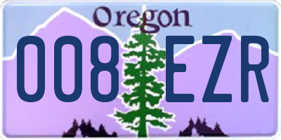 OR license plate 008EZR
