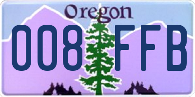 OR license plate 008FFB