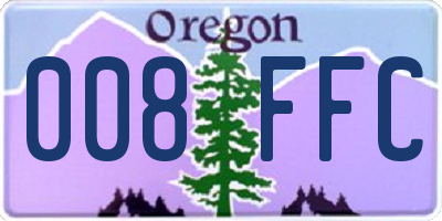 OR license plate 008FFC