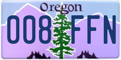 OR license plate 008FFN