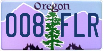 OR license plate 008FLR