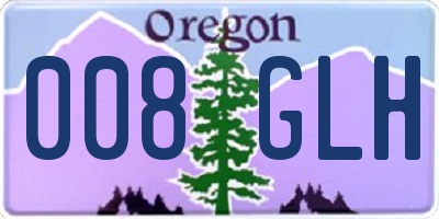 OR license plate 008GLH