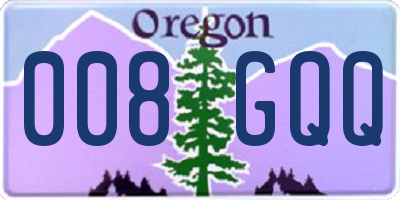 OR license plate 008GQQ