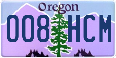 OR license plate 008HCM