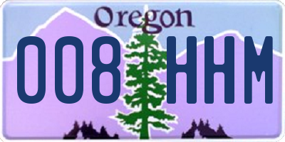 OR license plate 008HHM