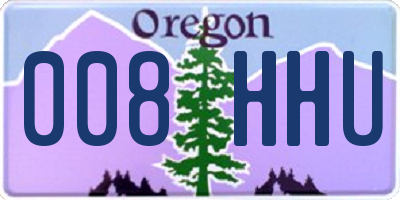 OR license plate 008HHU