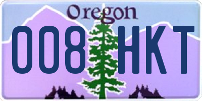 OR license plate 008HKT