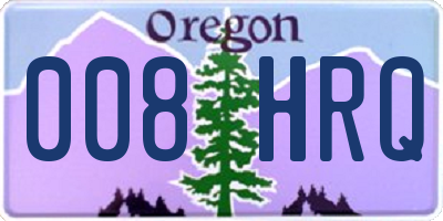 OR license plate 008HRQ