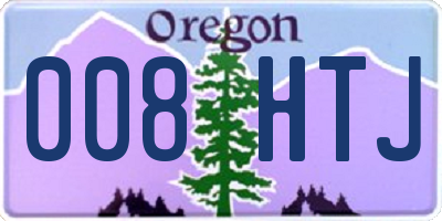 OR license plate 008HTJ