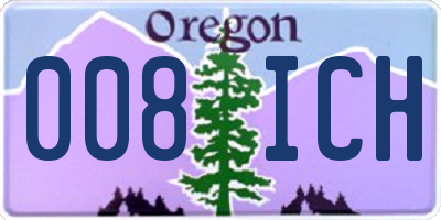 OR license plate 008ICH