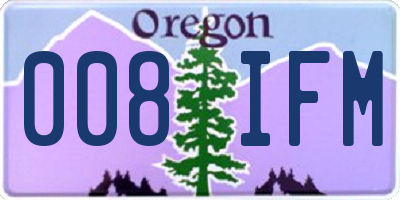 OR license plate 008IFM