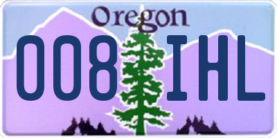OR license plate 008IHL