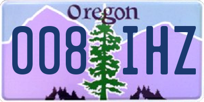 OR license plate 008IHZ