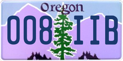 OR license plate 008IIB