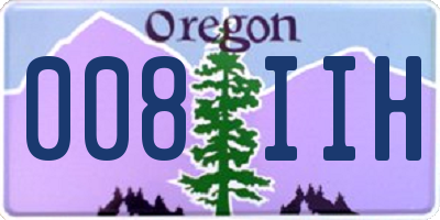 OR license plate 008IIH