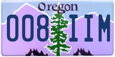 OR license plate 008IIM