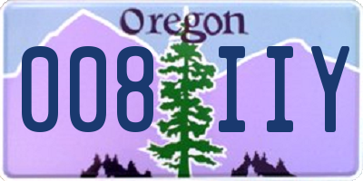 OR license plate 008IIY