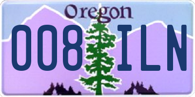 OR license plate 008ILN