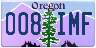 OR license plate 008IMF